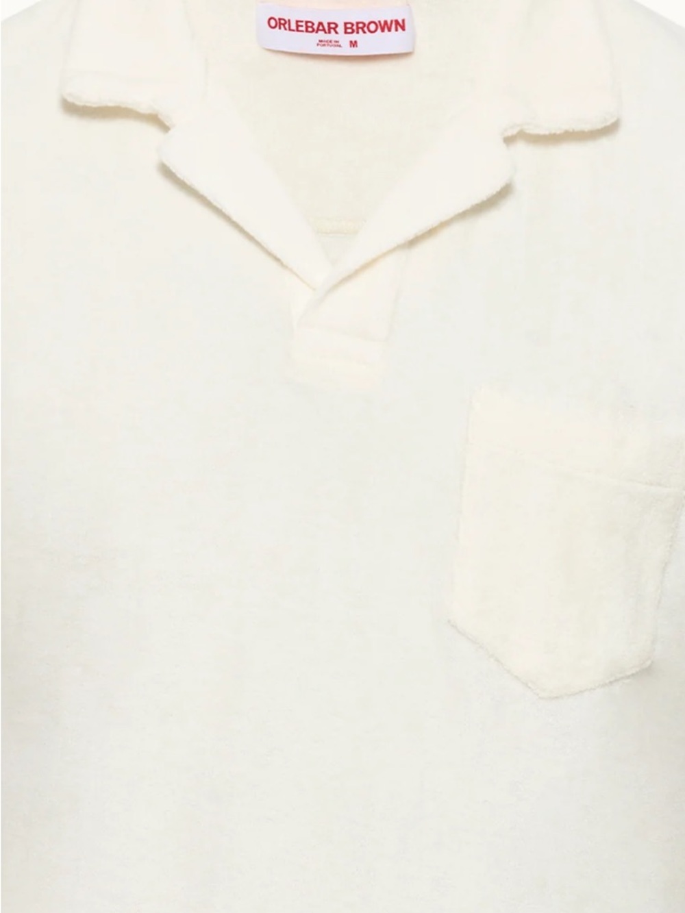 Orlebar Brown Men’s Tailored Fit Cotton Towelling Polo